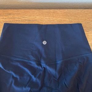 lululemon navy align leggings crop 21